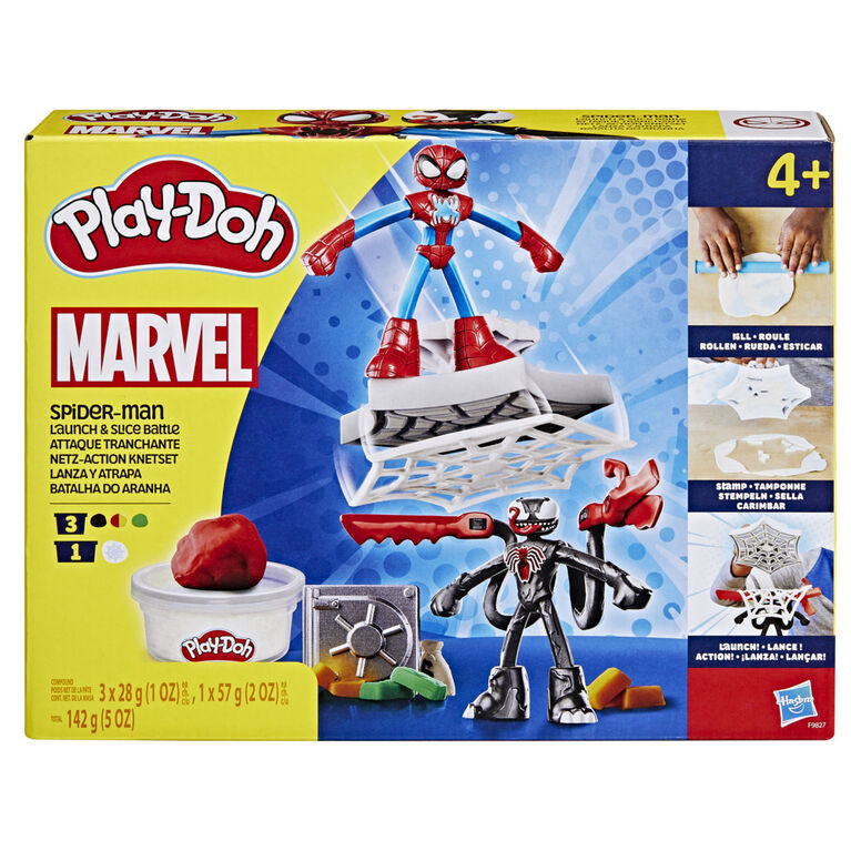 Plastilina Lanza Y Atrapa Spider Man- Playdoh