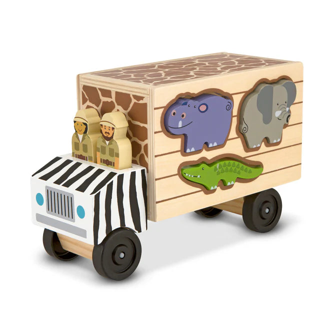Camion De Madera Con Bloques Abc - Melissa and Doug