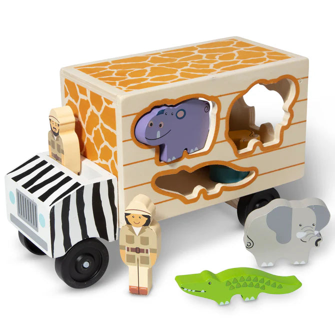 Camion De Madera Con Bloques Abc - Melissa and Doug