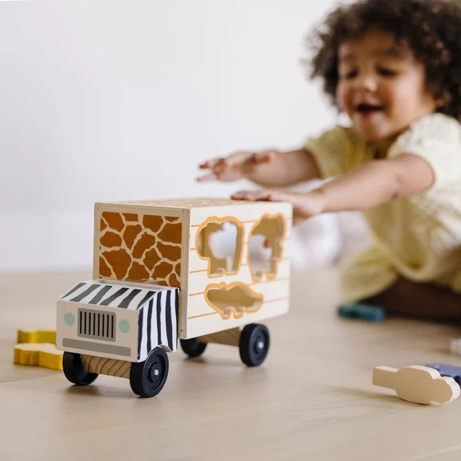 Camion De Madera Con Bloques Abc - Melissa and Doug