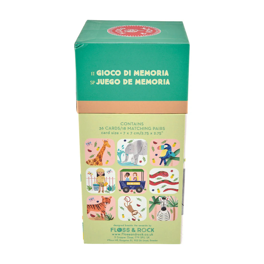 Juego de Memoria Tema Safari Memory Match - Floss and Rock
