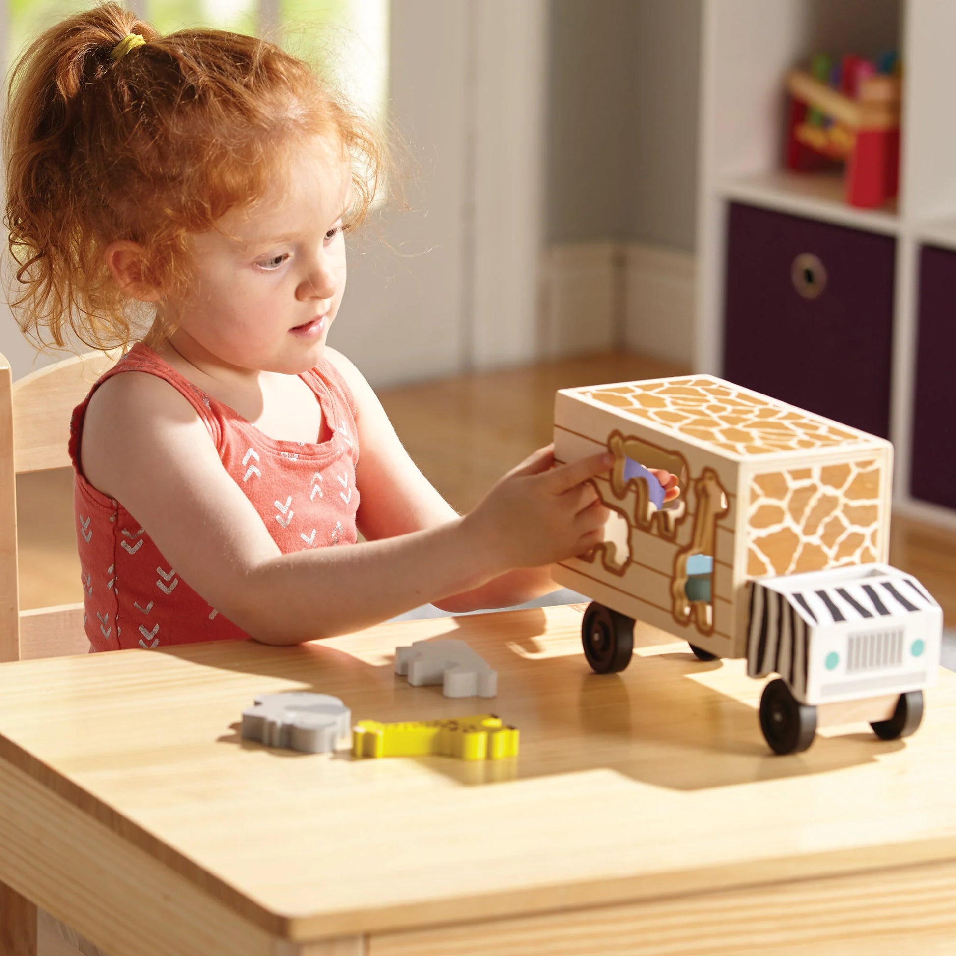 Camion De Madera Con Bloques Abc - Melissa and Doug