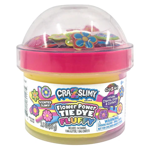 Slime Flower Power Tie Dye Fluffy - Cra Z Art