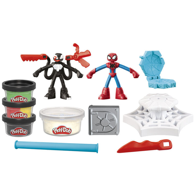 Plastilina Lanza Y Atrapa Spider Man- Playdoh