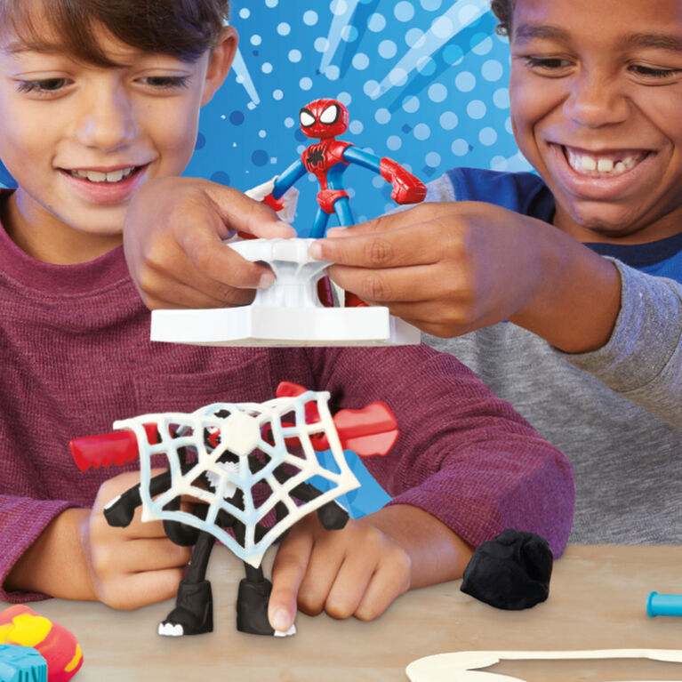Plastilina Lanza Y Atrapa Spider Man- Playdoh