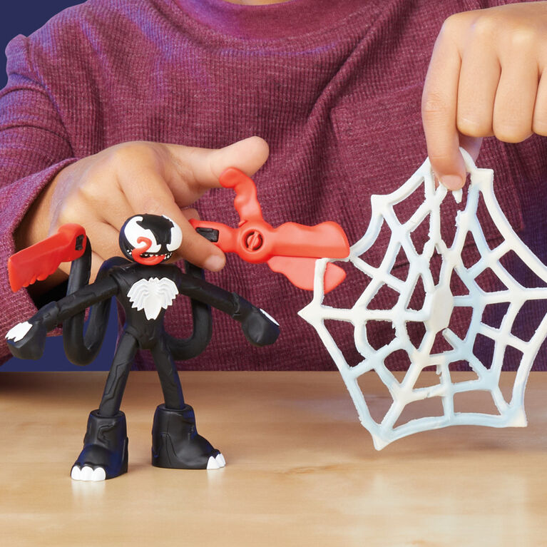 Plastilina Lanza Y Atrapa Spider Man- Playdoh