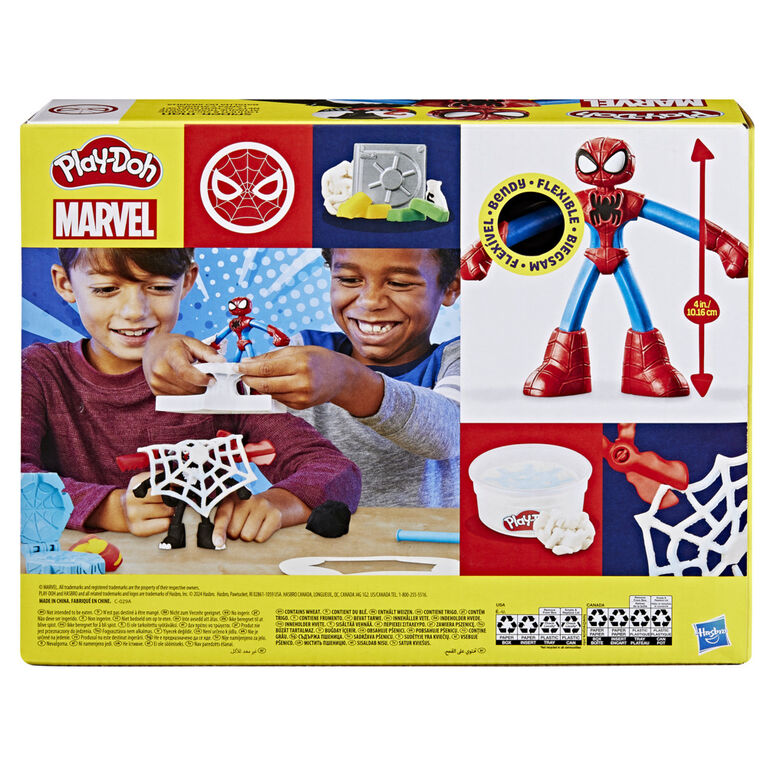 Plastilina Lanza Y Atrapa Spider Man- Playdoh