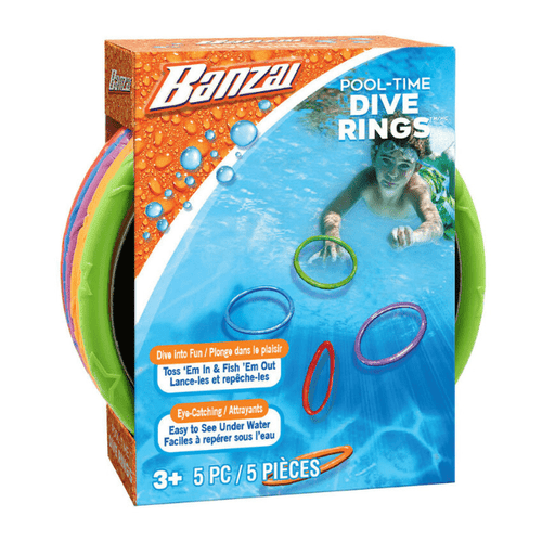 Aros Para Jugar en el Agua Pool-time Dive Rings - Banzai