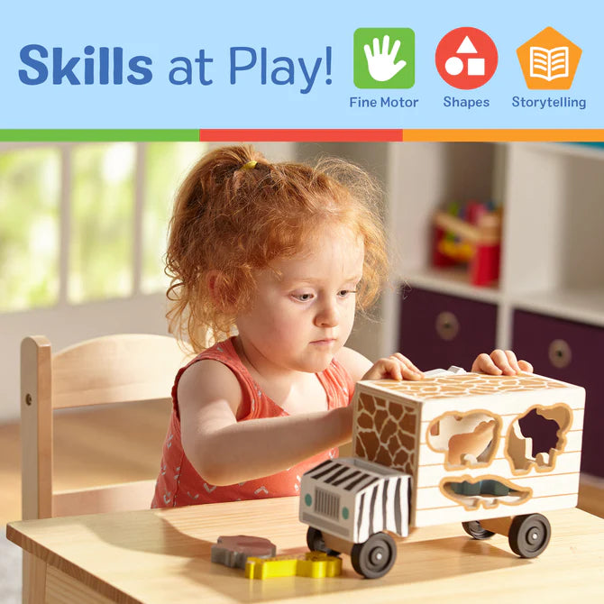Camion De Madera Con Bloques Abc - Melissa and Doug