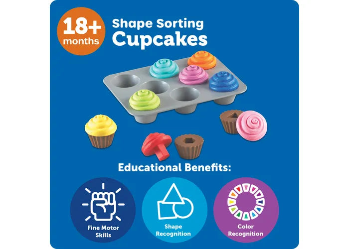 Juego Didactico Shape Sorting Cupcakes - Learning Resources