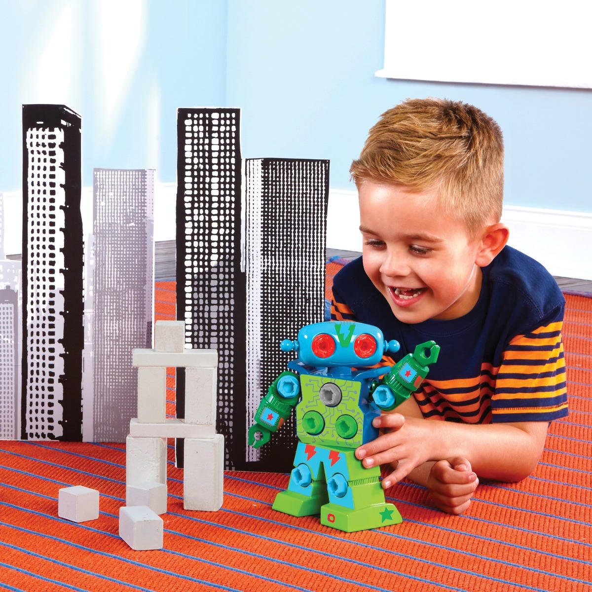 Juego Para Armar Con Herramientas Robot - Design & Drill
