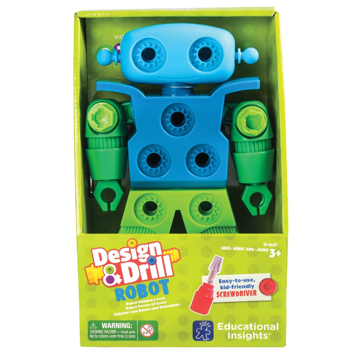 Juego Para Armar Con Herramientas Robot - Design & Drill