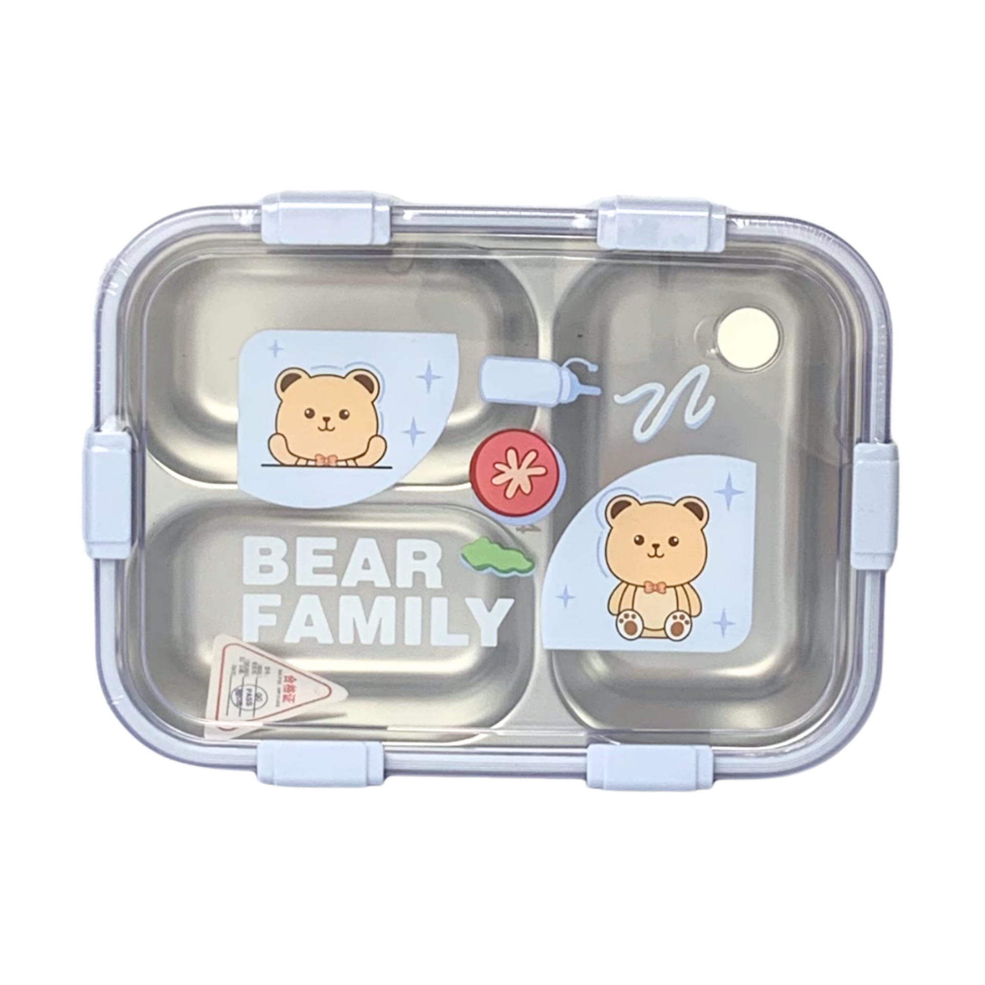 Toper con Compartimientos de Acero Bear Family Lila - Toper